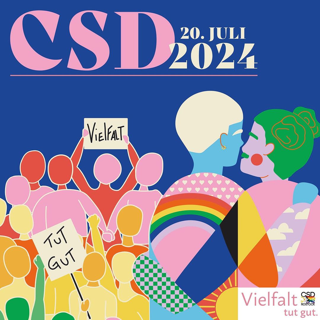 CSD in Rostock 2024 – Vielfalt tut gut.