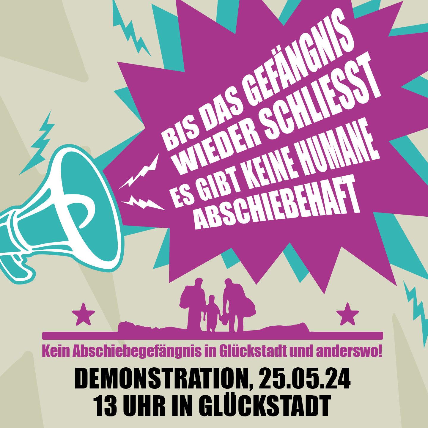 Demo bei Abschiebegefängnis