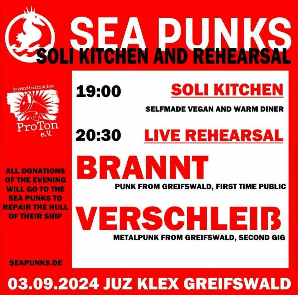 SEA PUNKS SOLI KITCHEN AND REHEARSAL