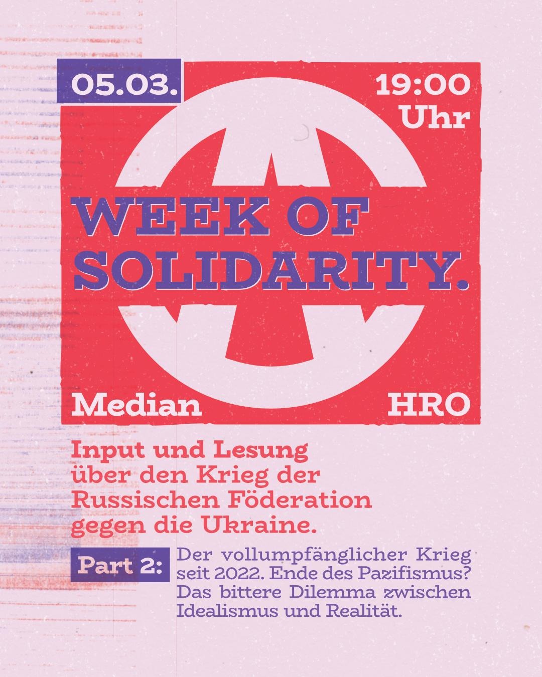 Week of Solidarity – Part 2