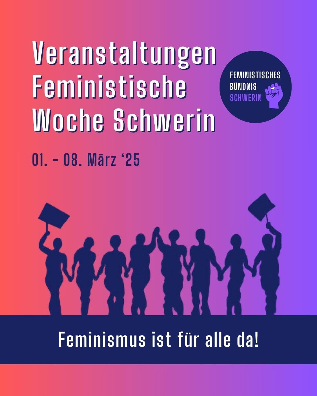 Veranstaltungen Feministische Woche Schwerin 01. – 08. März ’25