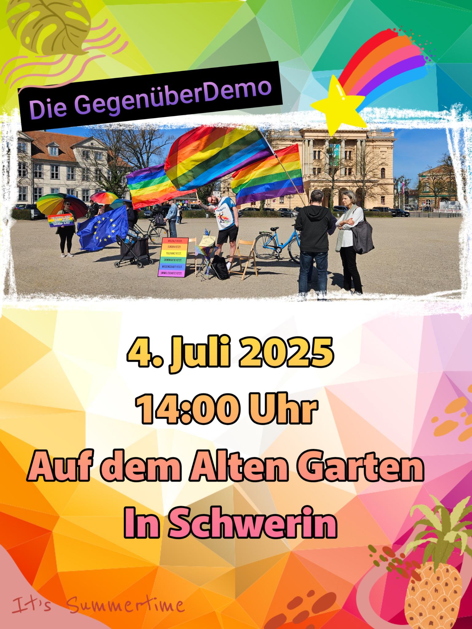 Die GegenüberDemo – Schwerin ist bunt