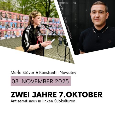 Zwei Jahre 7. Oktober – Antisemitismus in linken Subkulturen