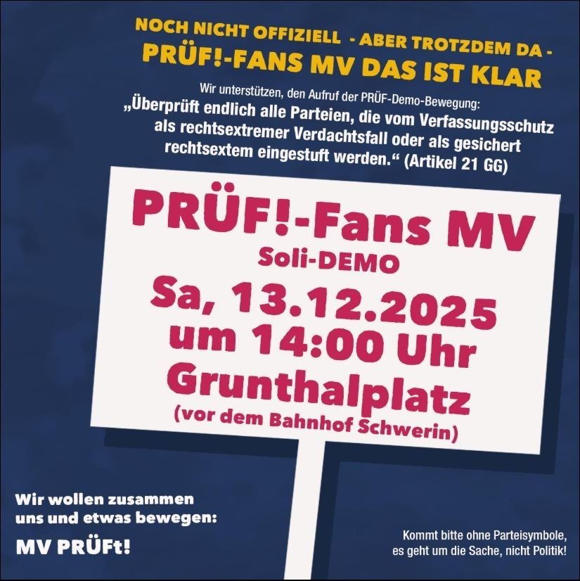 Prüf-Fans MV – Solidemo