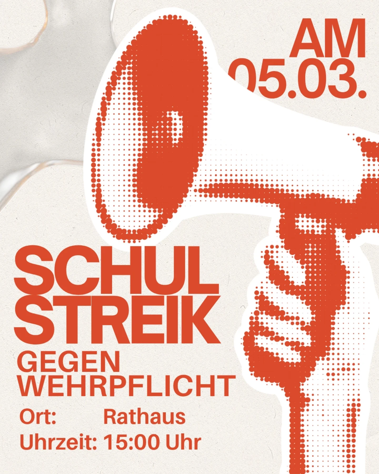 Schulstreik gegen Wehrpflicht 05.03. Neubrandenburg