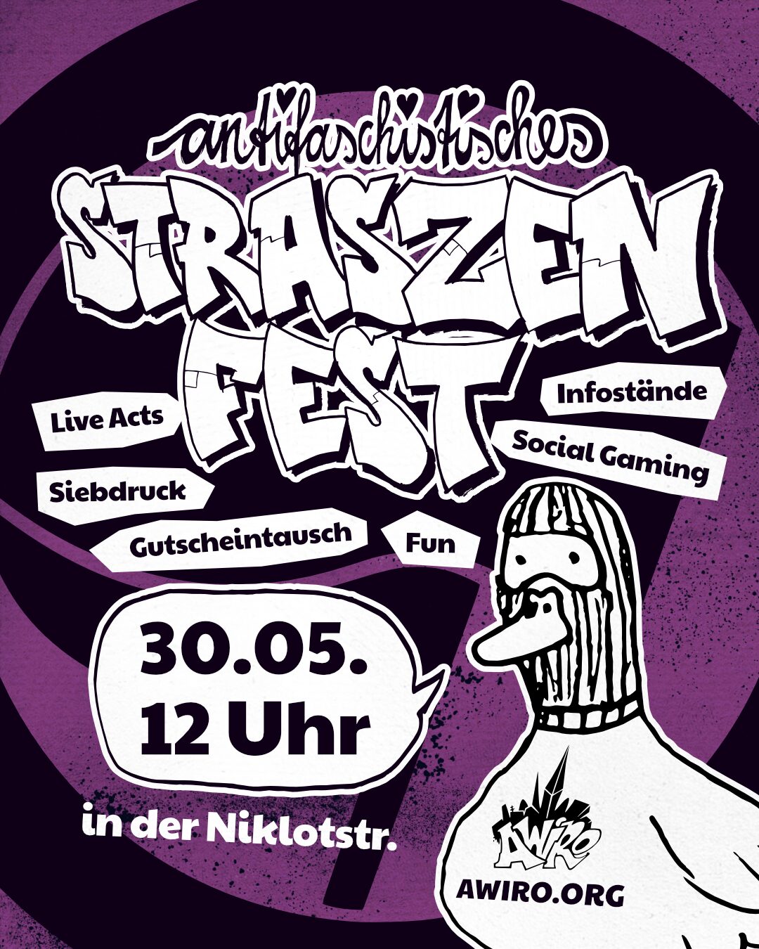 antifaschistisches Straßenfest Niklotstaße